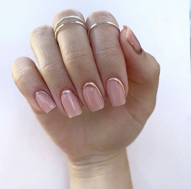 Classy rose gold nails ideas